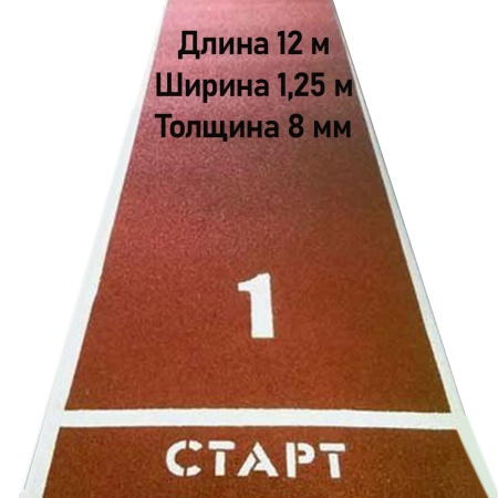 Купить Дорожка для разбега 12 м х 1,25 м. Толщина 8 мм в Чапаевске 